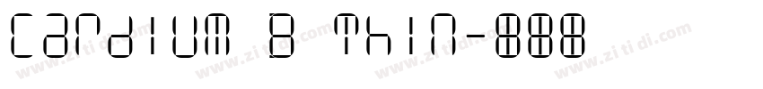 Cardium B Thin字体转换